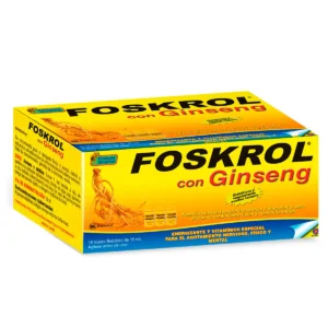 foskrol con ginseng – 15 viales bebibles para recuperar energía, combatir el cansancio y fortalecer la mente 💪🧠